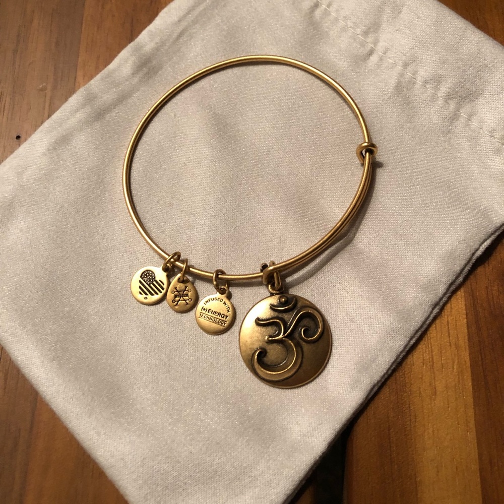 Alex & Ani Om Charm Bangle